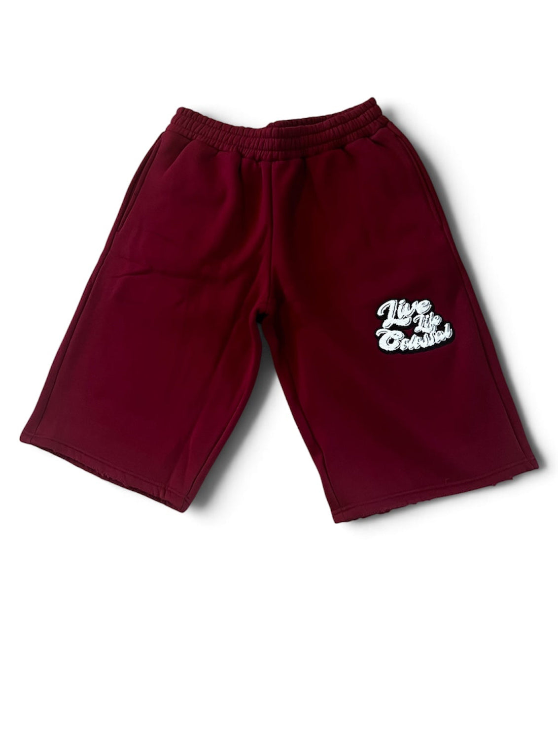 LIVE LIFE COLOSSAL Capri 3/4 Shorts- Burgundy