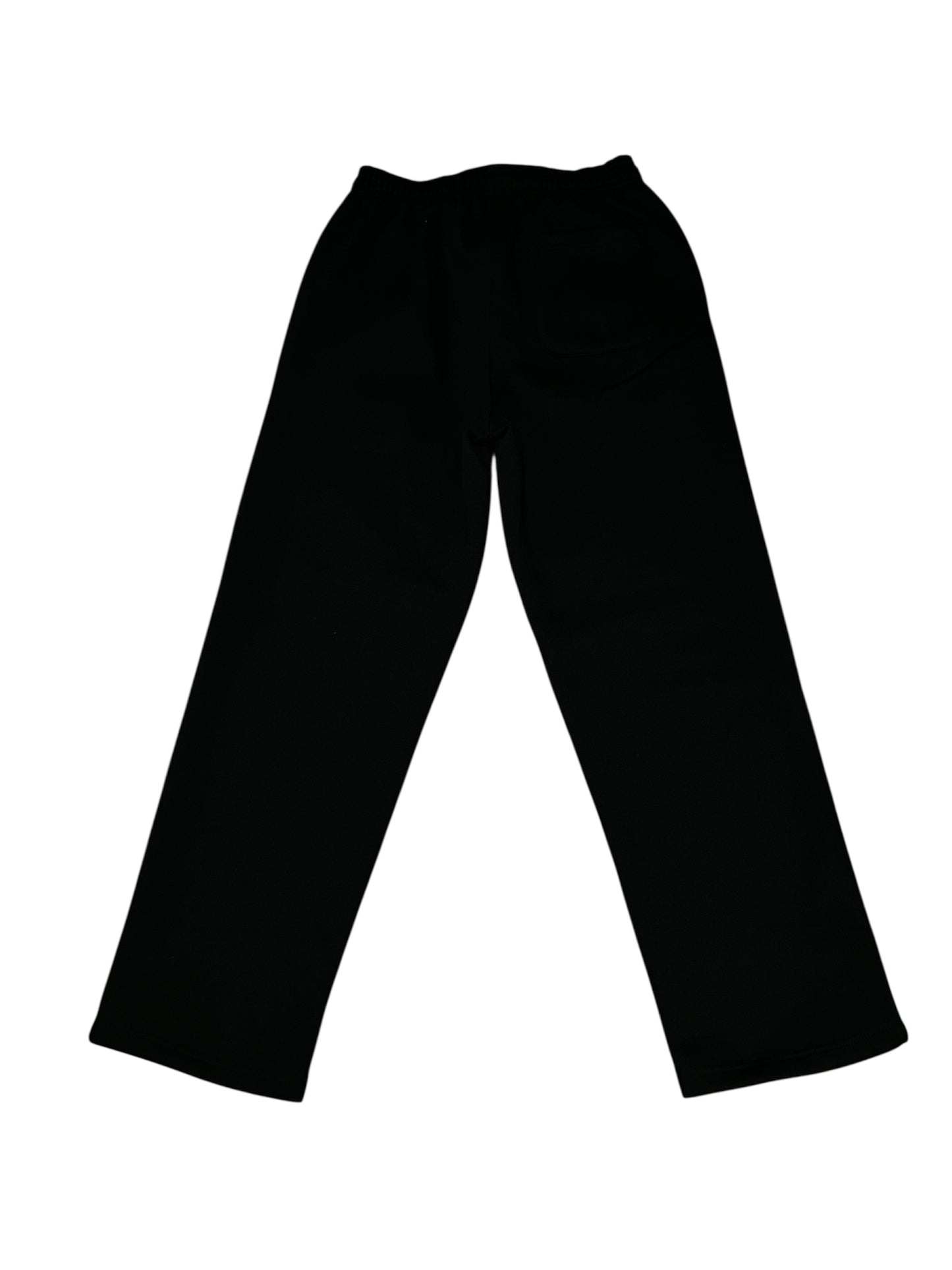 COLOSSAL WORLDWIDE Wordmark Embroidered Recess Flared Sweatpants- BLK/White